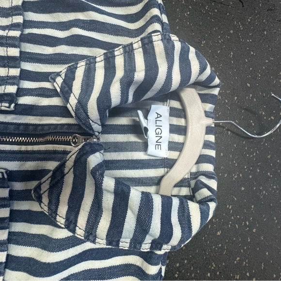 ALIGNE for Anthropolgie Gabriella Short-Sleeve Denim Midi Dress - Picture 8 of 14